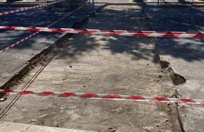 uno degli attraversamenti pedonali sui quali si è intervenuti